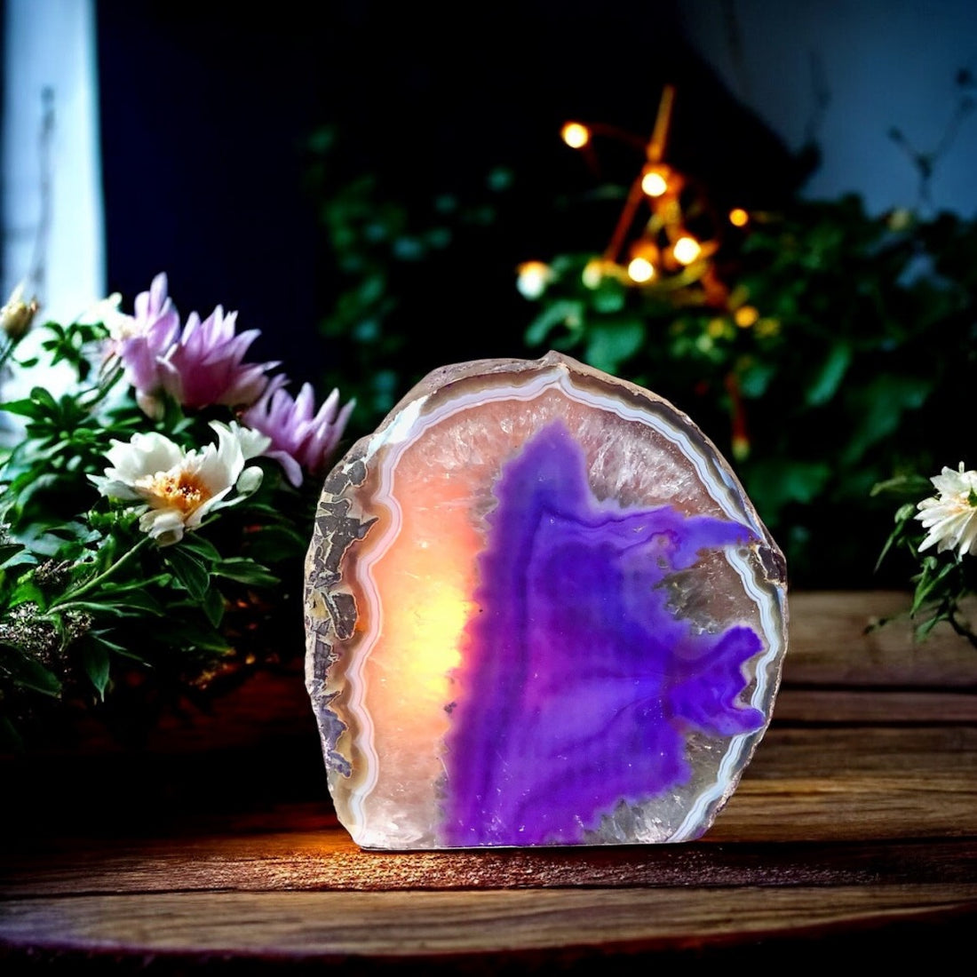 Agate Tea Light Candle Holder