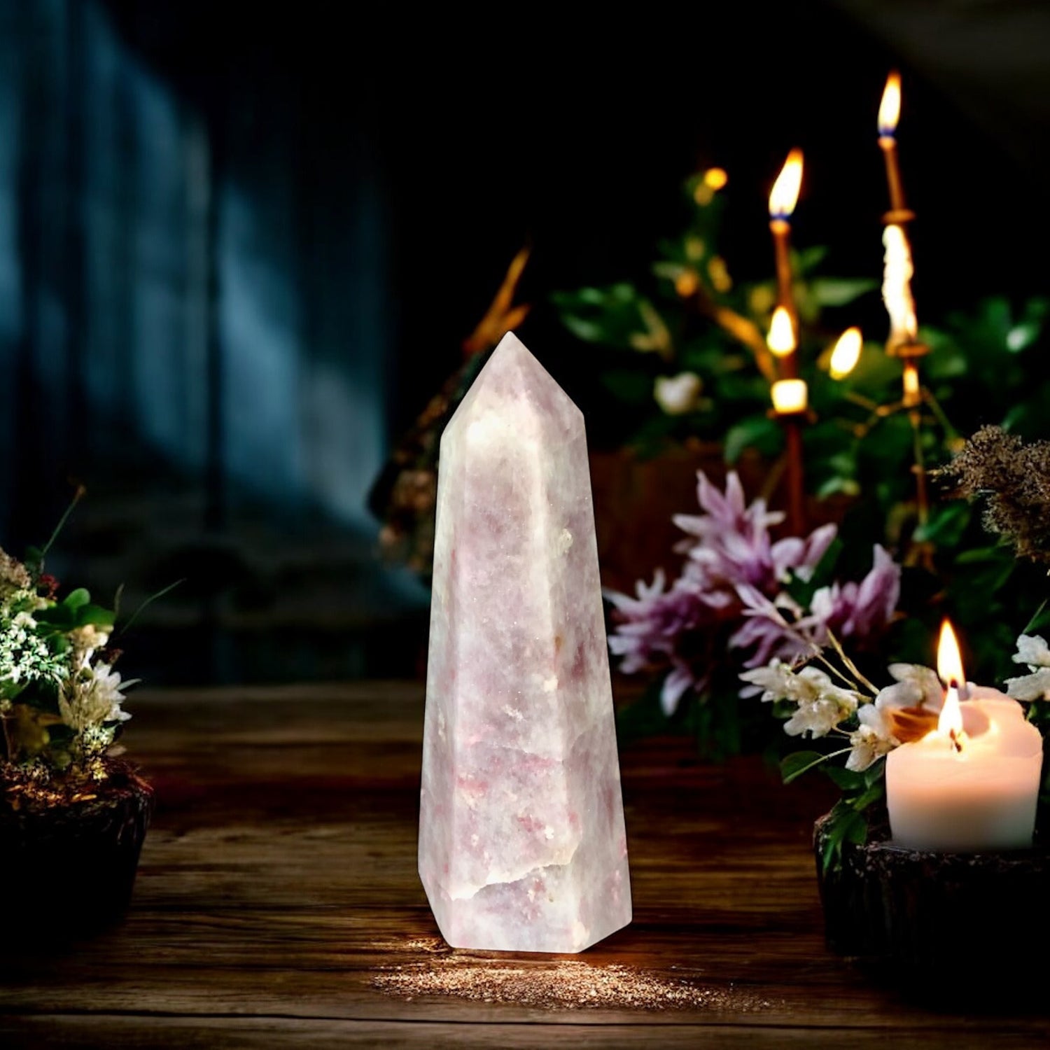 Pink Tourmaline Quartz