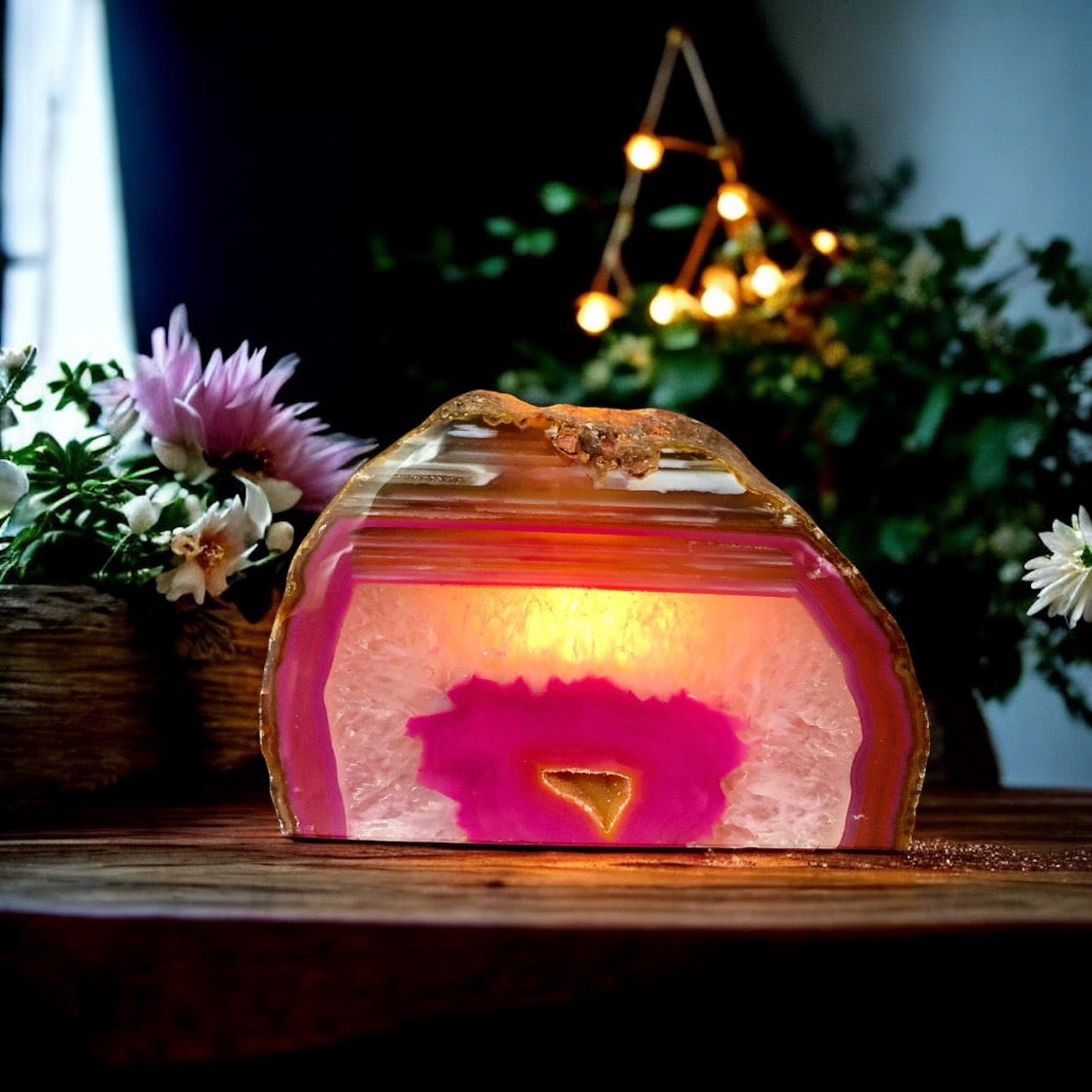 Agate Tea Light Candle Holder