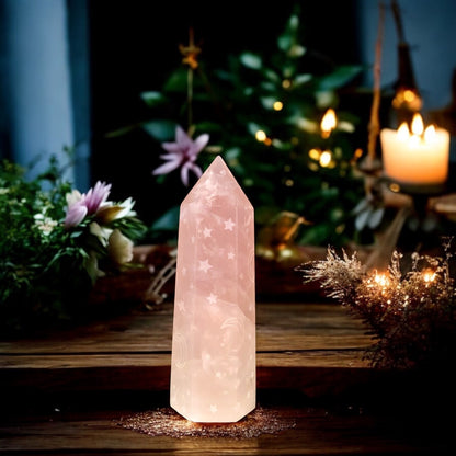 Rose Quartz Point | Moons &amp; Stars