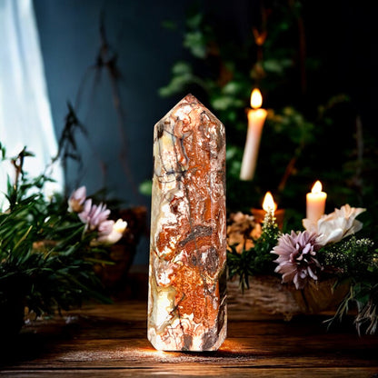 Crazy Lace Agate Tower