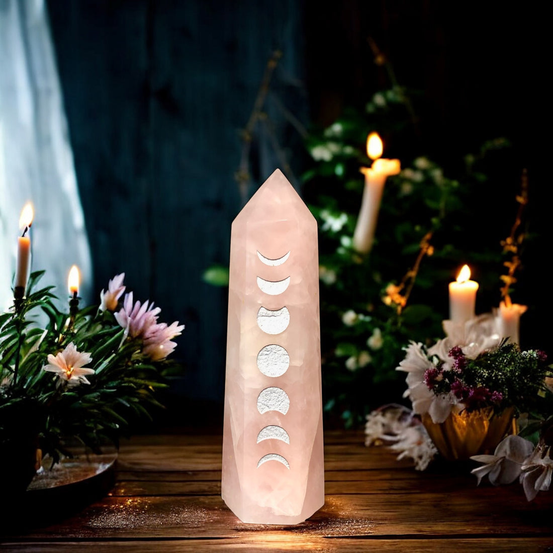 Rose Quartz Point | Moon Phase