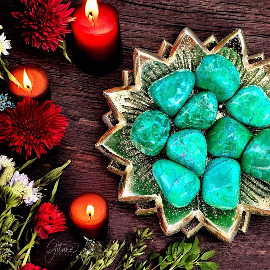 Howlite Tumbles | Chrysocolla