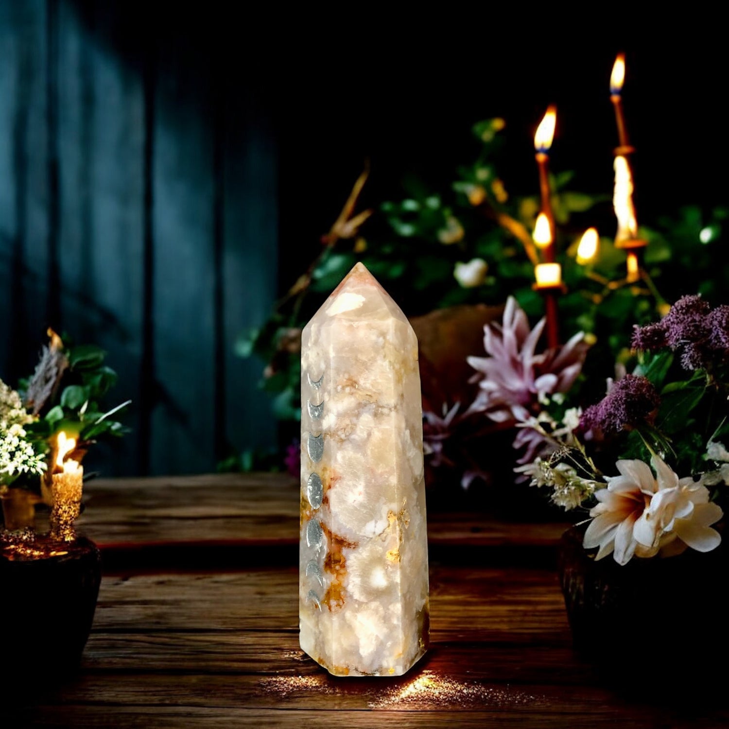 Flower Agate Point | Moon Phase