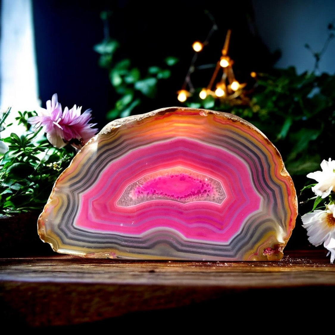 Agate Tea Light Candle Holder