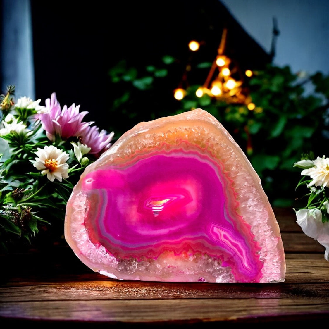 Agate Tea Light Candle Holder