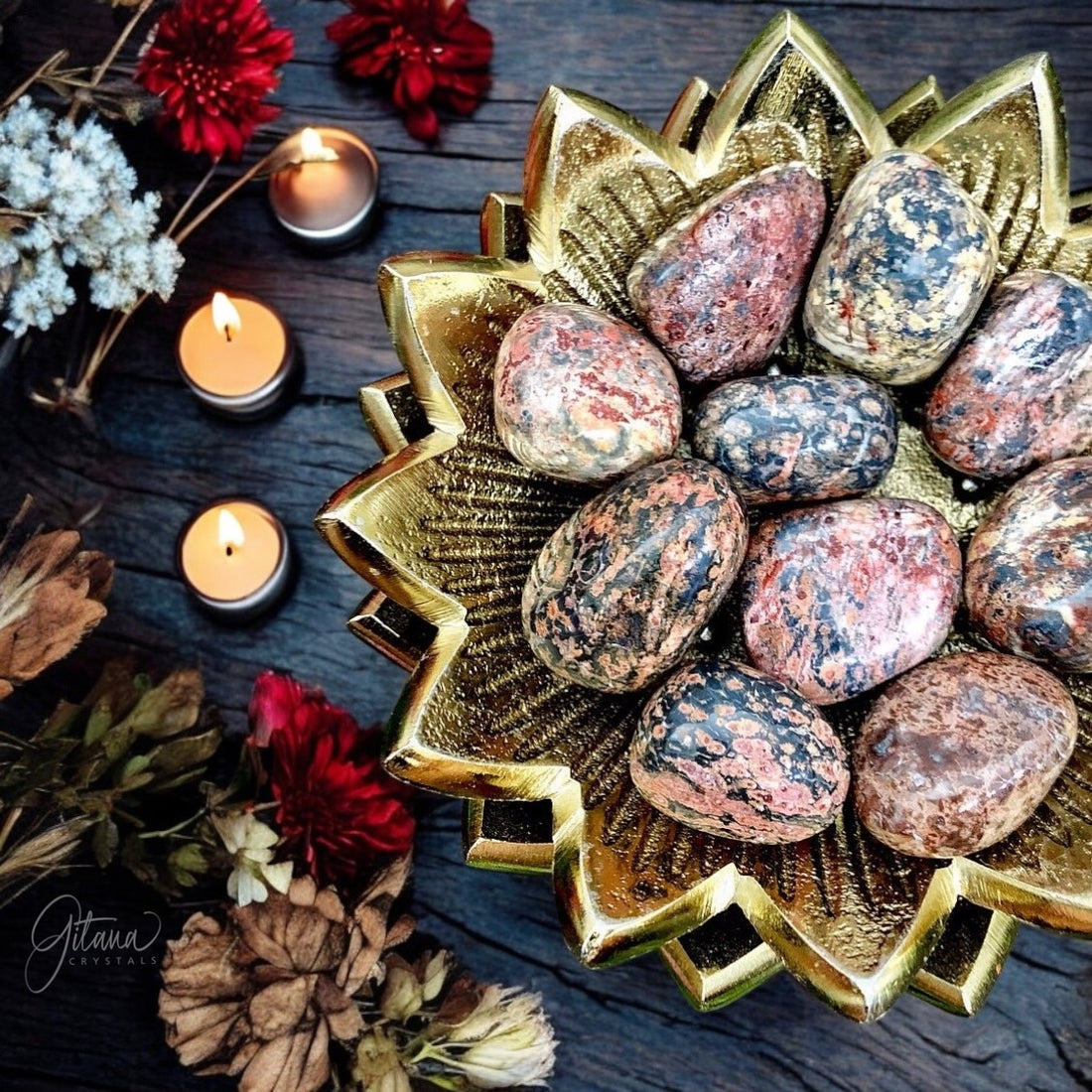 Leopardskin Jasper Tumbles