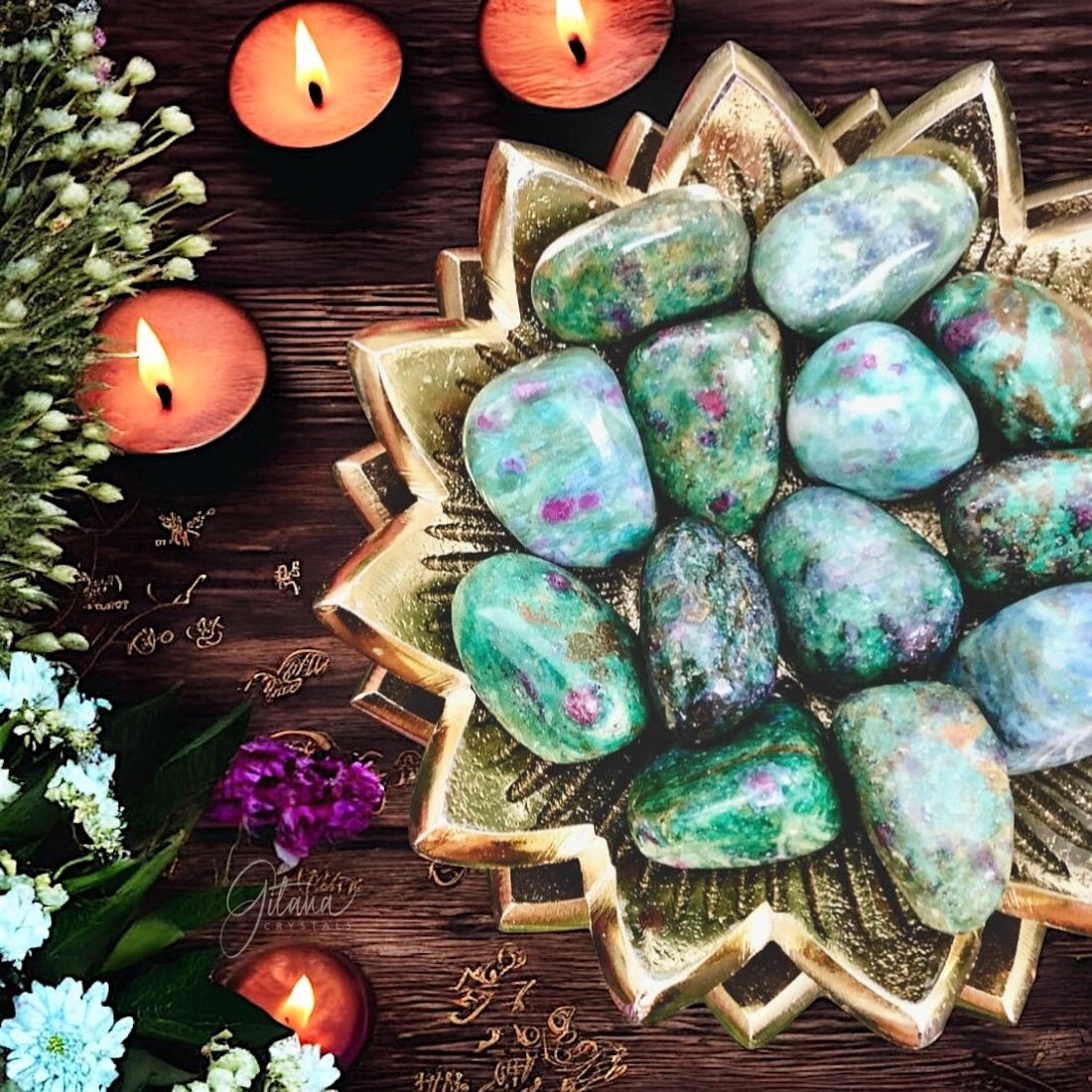 Ruby Fuchsite Tumbles | Small