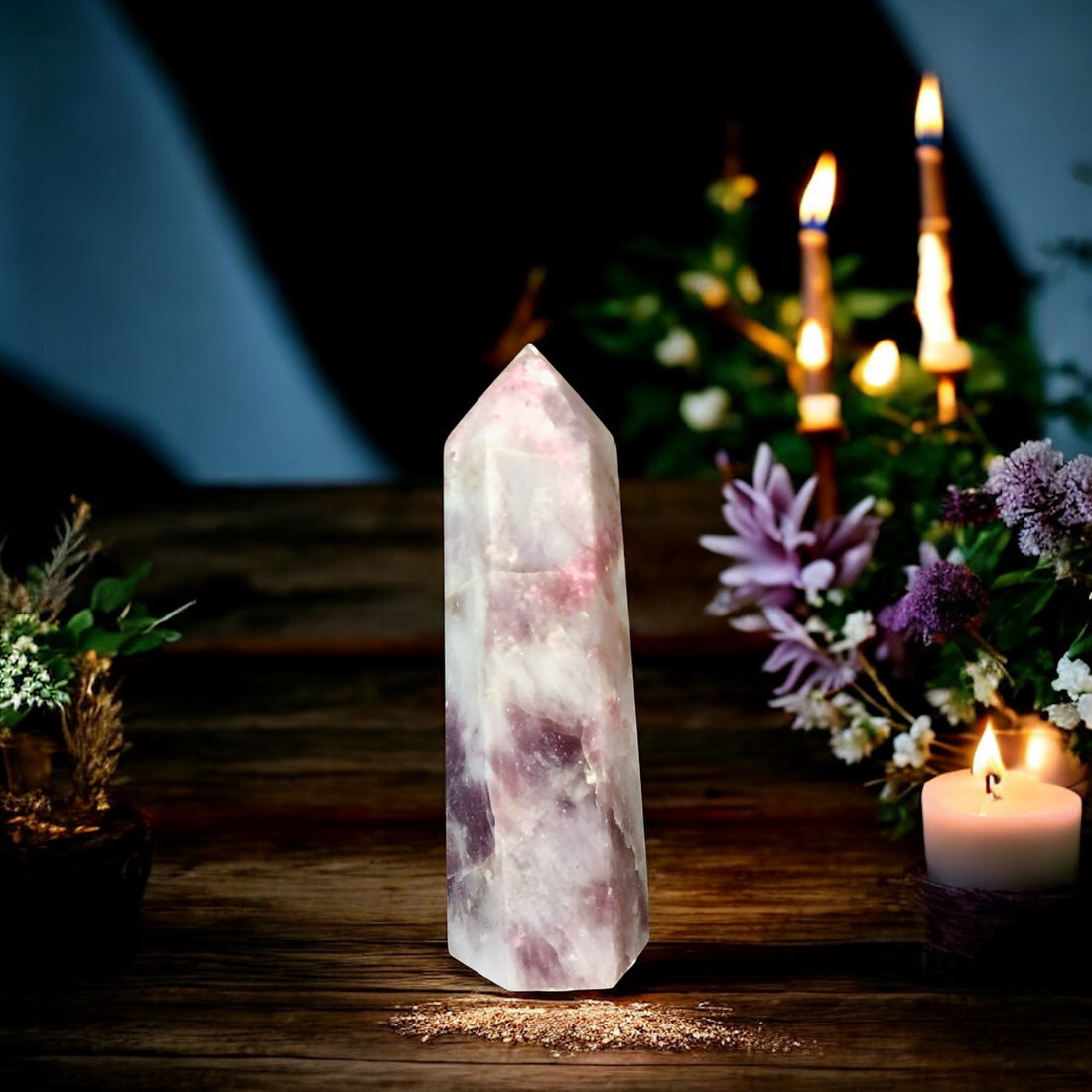 Pink Tourmaline Quartz