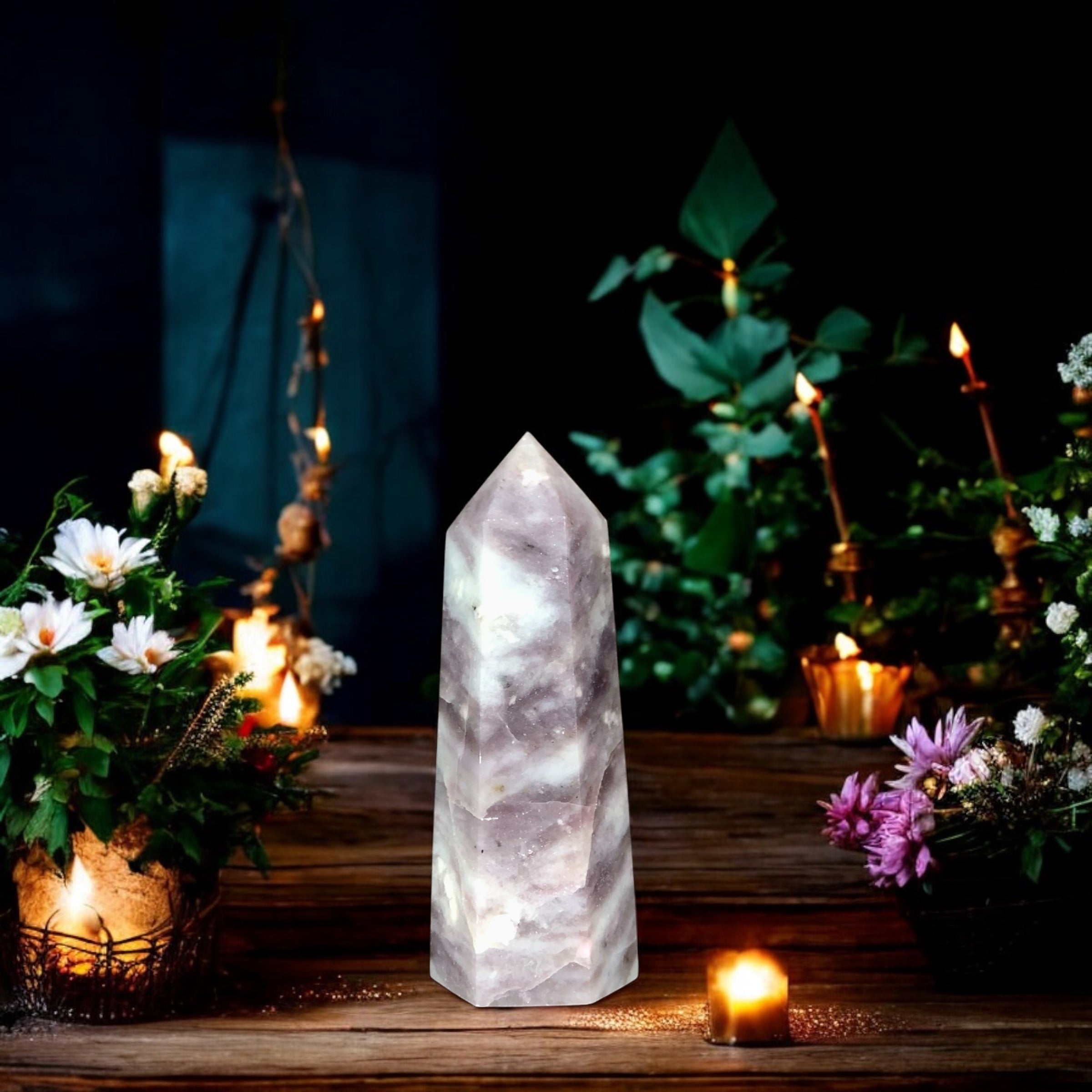 Pink Tourmaline Quartz