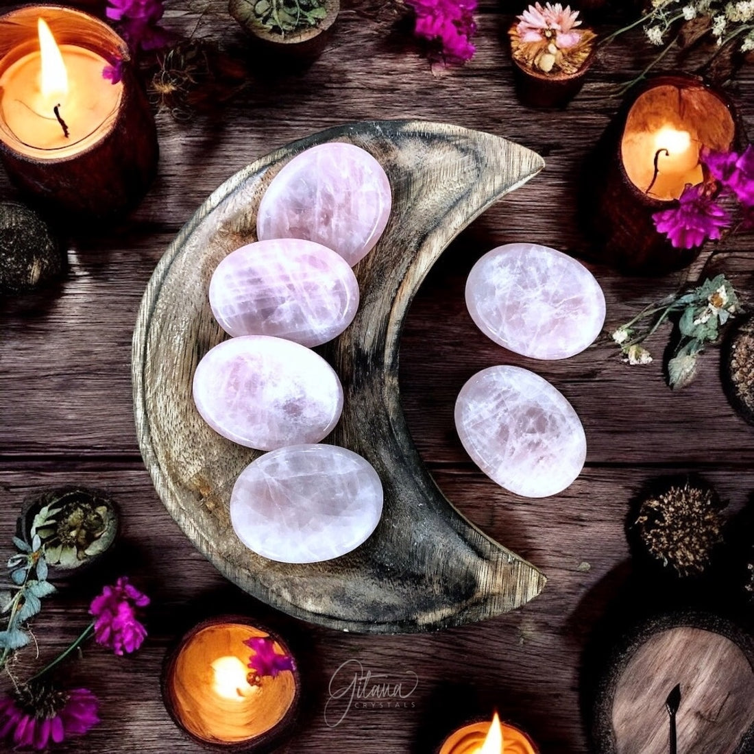 Rose Quartz Worry Stone