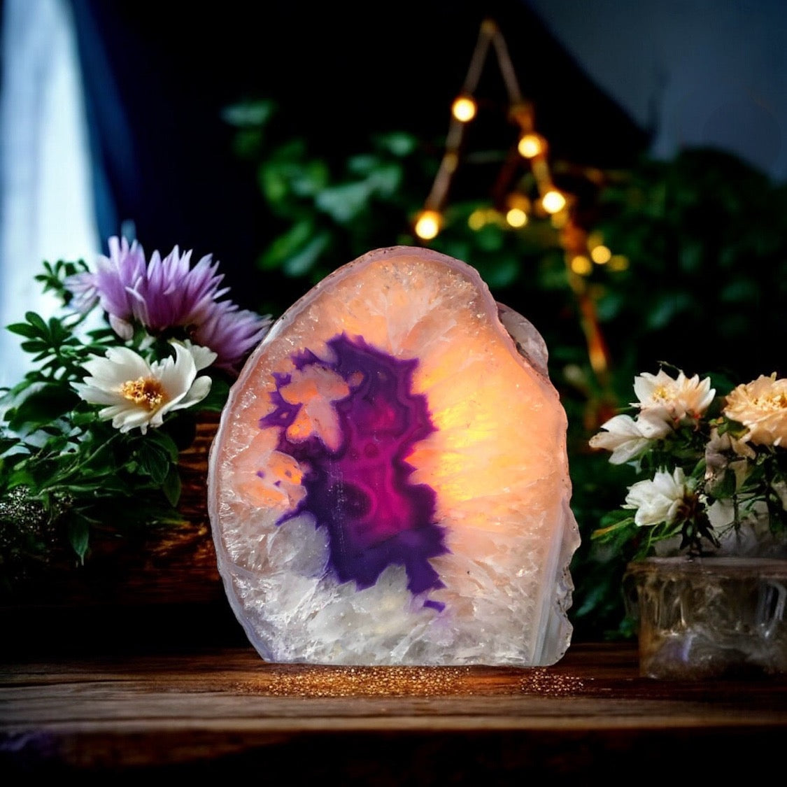 Agate Tea Light Candle Holder