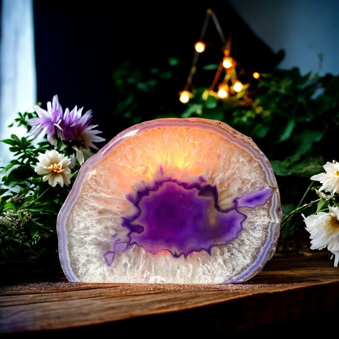 Agate Tea Light Candle Holder