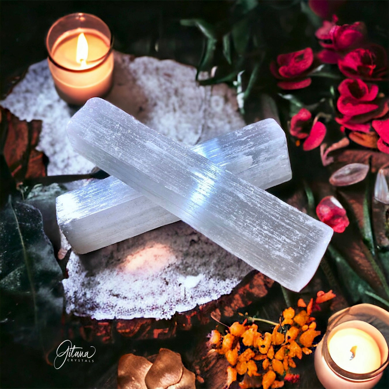 Selenite Raw Rods