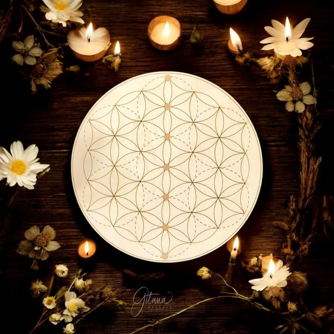 Crystal Grid | 7 Chakra Flower Of Life