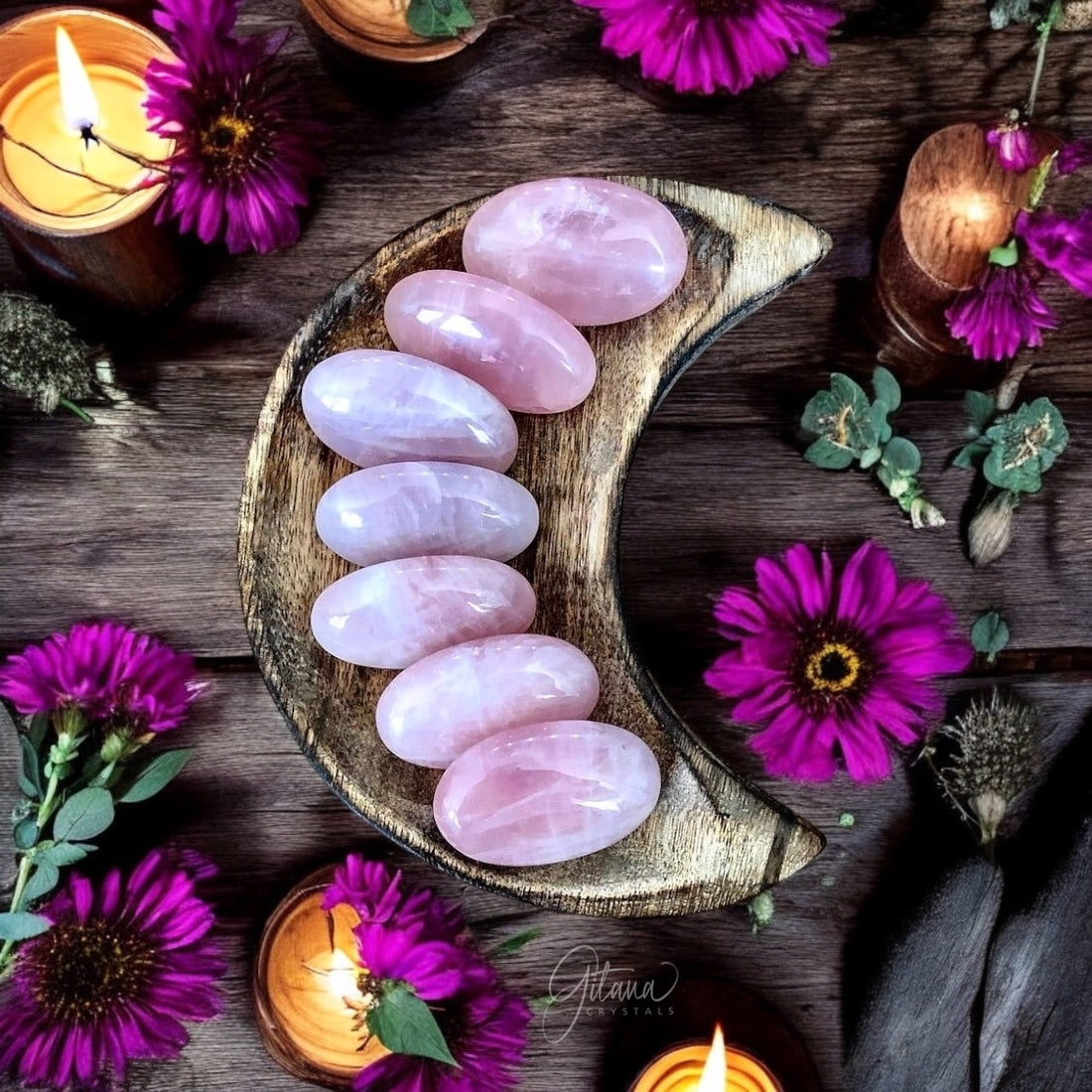 Rose Quartz Palm Stone | Mini